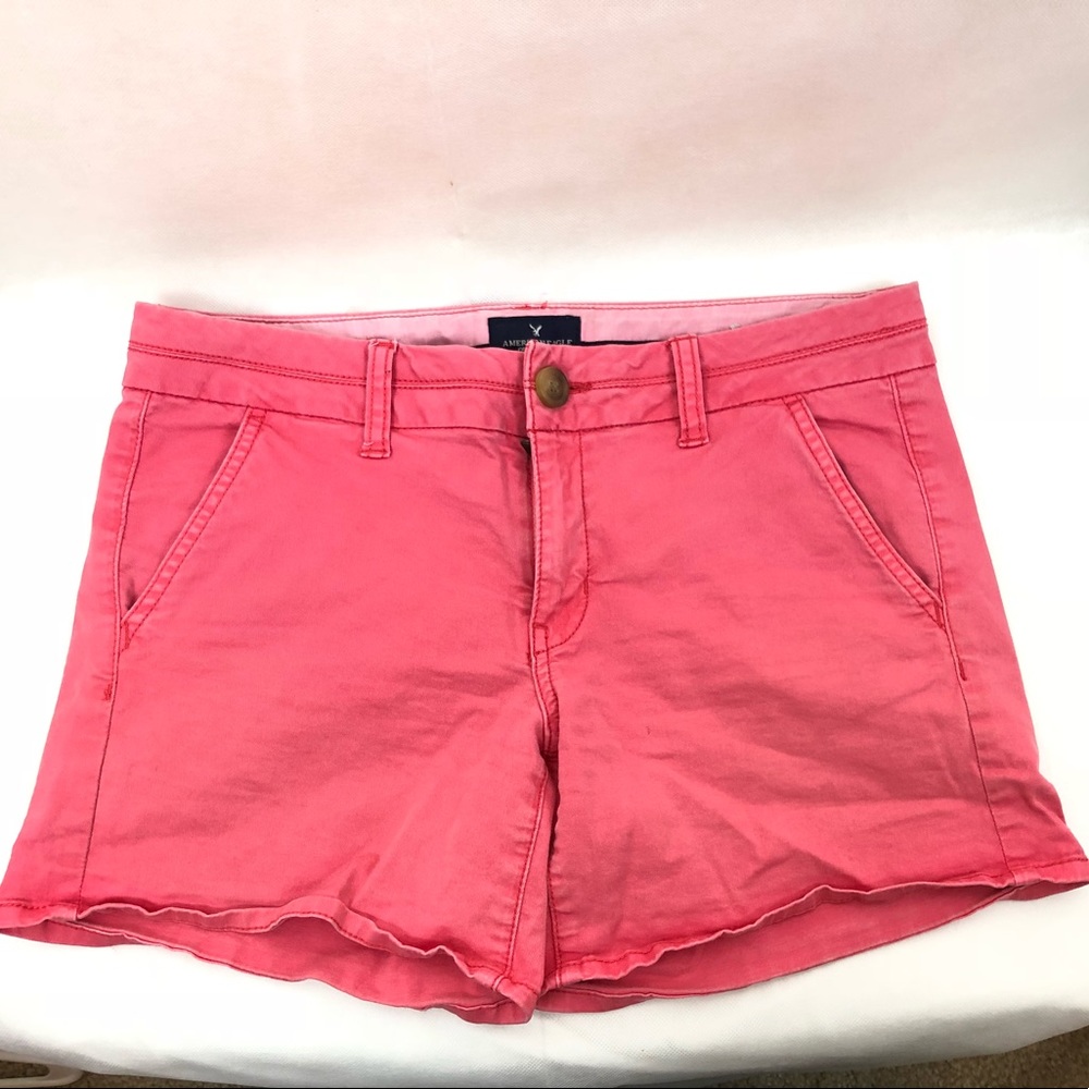 American eagle denim pink shorts
